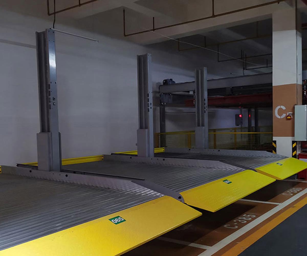二层简易升降机械式停车位改造