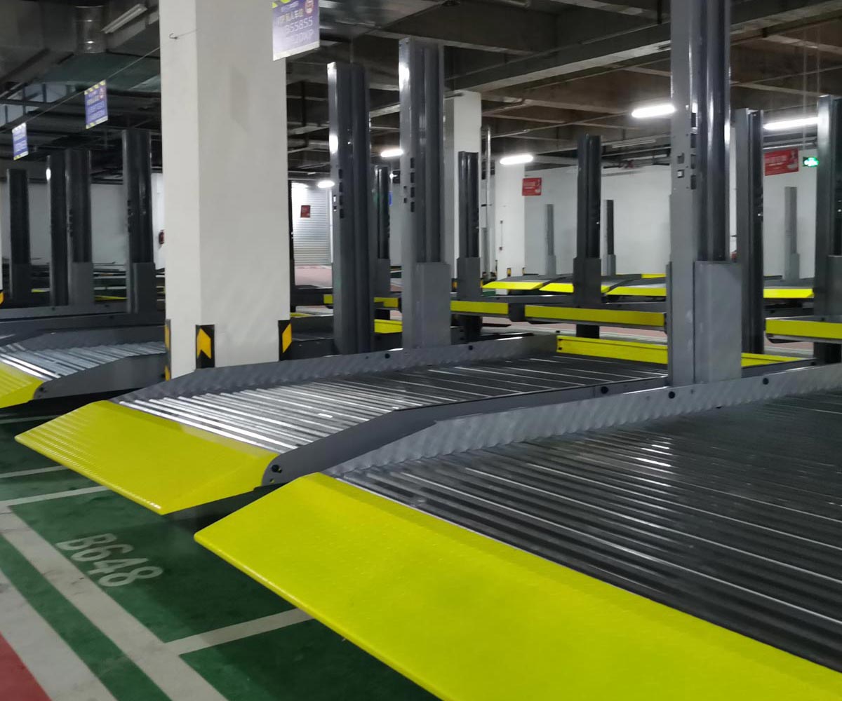 重庆两层升降平移机械停车场过规划