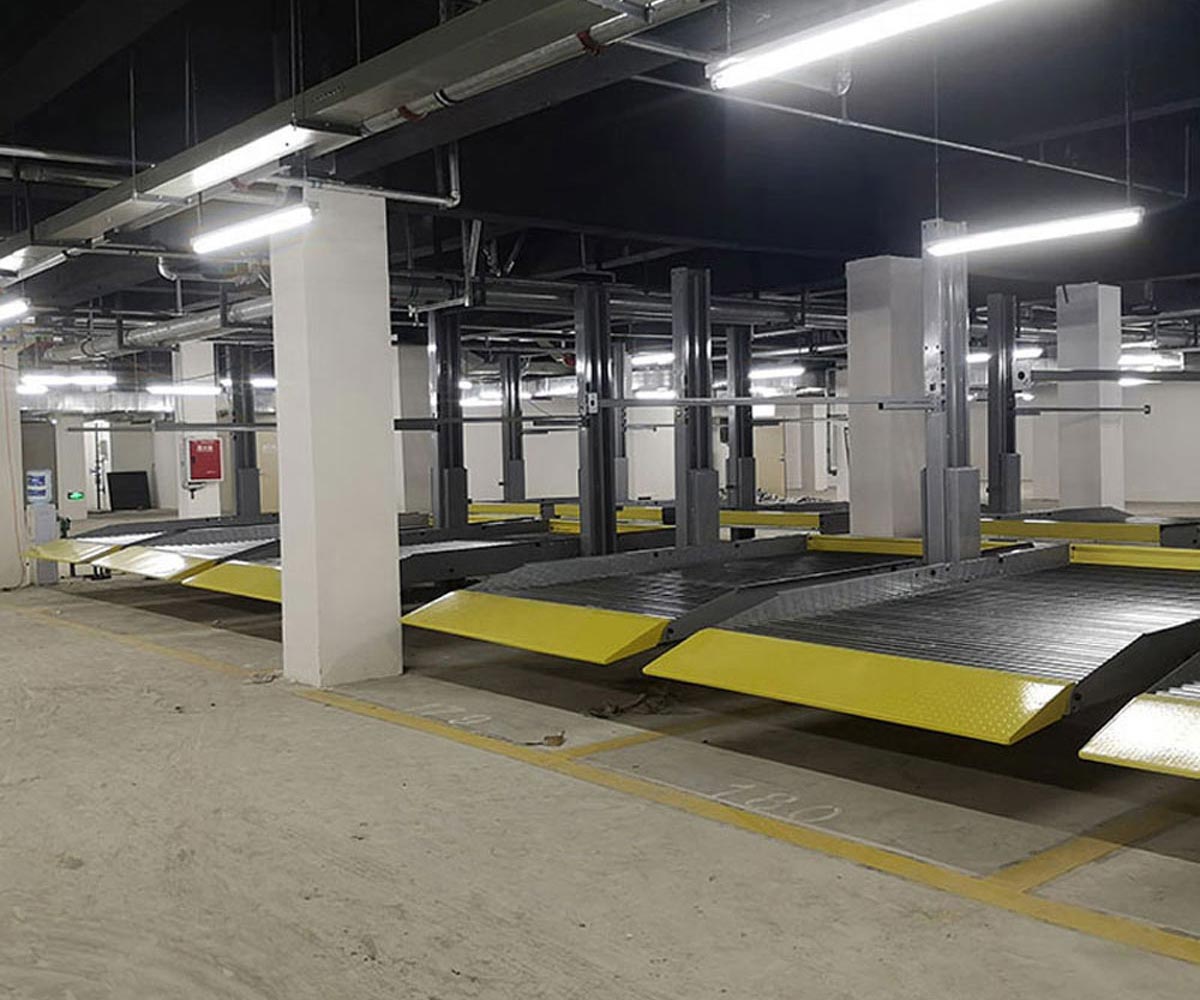立体车库设备的建立 解决交通拥堵