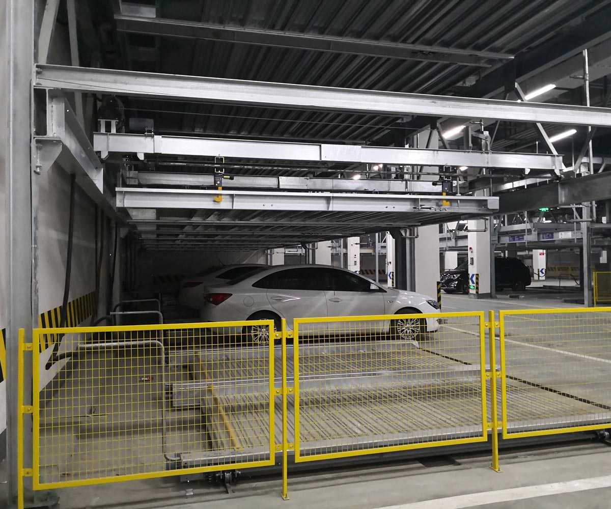 三层PSH型机械立体停车设备租用升降横移式停车设备租赁经营